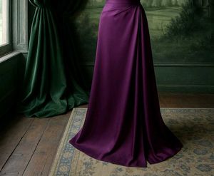 Elegant Purple Bridesmaid Dress