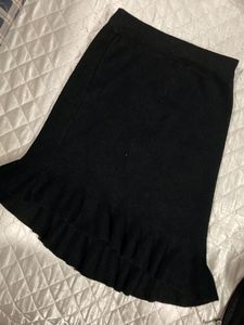solid asymmetrical skirt