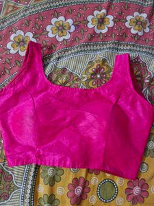 Fuscia Pink Sleeveless Blouse