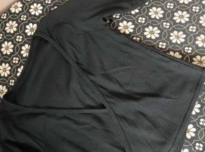 Black Wrap Up Crop Top