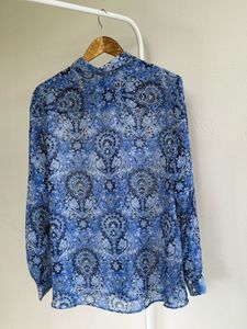 Blue Printed Shirt
