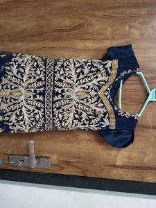 Elegant Navy Blue Maxi Dress