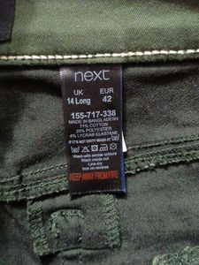 Green Women Shorts Half Pant