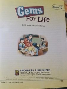 Moral Science Gems Of Wisdom Class 10 Cbse