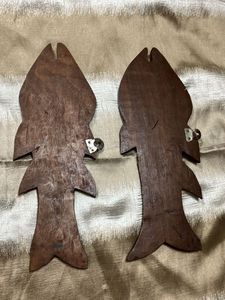 Antique Carved teak Wood Fish