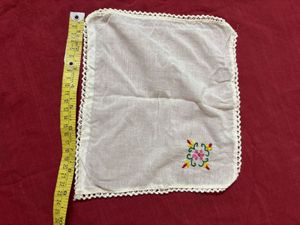 Vintage Embroidery Handkerchief Set of 6