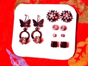 Regular Office/College Earings And Studds Combo