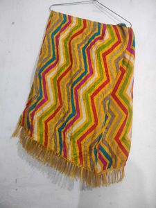 Colorful Chevron Print Scarf