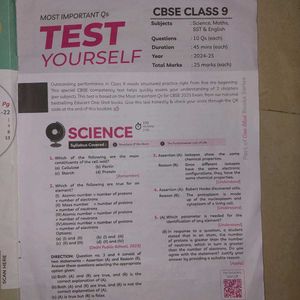 Class 9 TestYourself Book By EduCart