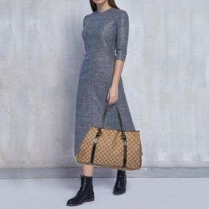 Authentic Gucci GG Canvas Twins Large Tote