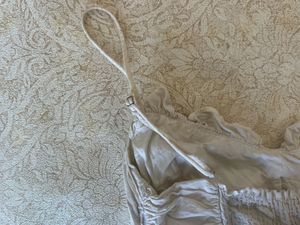 White Ruched Cami Top