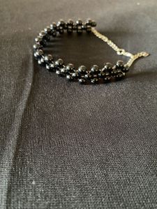 Black Bead Bracelet