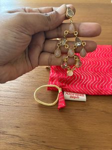 Amrapali Silver Chandelier  Earrings