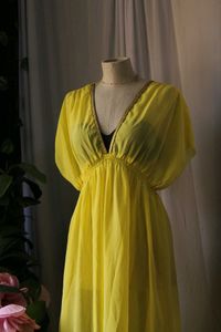 Yellow Maxi Beach Dress