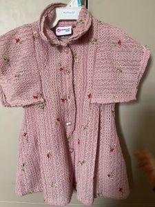 Peppermint Kids Floral Knit Frock