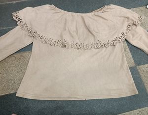 Off Shoulder Crop Top