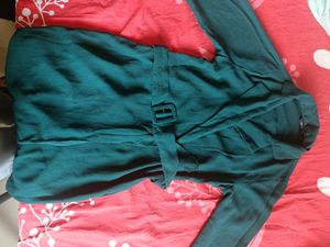 Chic Green Blazer Dress