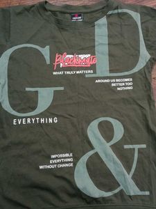 Olive Green Graphic T-shirt