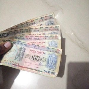Rare Old Indian 100 Rupees 4 Note +Free Gift 🎁