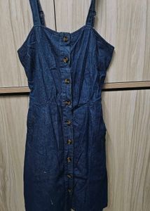 Denim Button-Down Dress