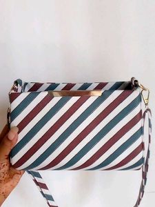 Striped Crossbody Bag