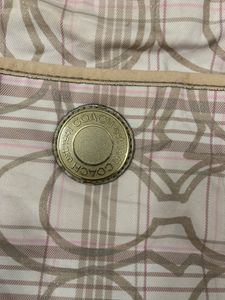 COACH Coded Beige Pink Shoulder Bag