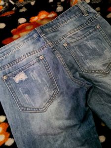 Ripped Jeans with Pearls