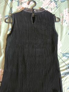 Pleated Black Top