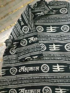 Black &amp; White Hindu Print Shirt