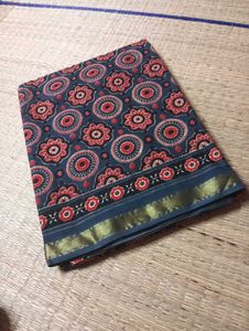 New Chanderi Cotton Saree With Running Blouse