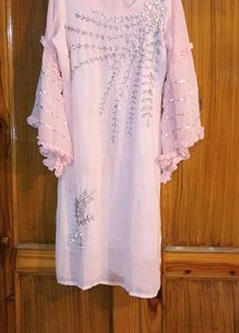 Blush Beaded Floral Top
