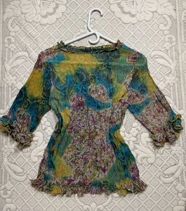 Floral Sheer Top