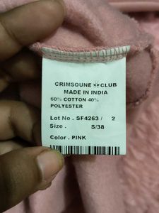 Pink &#39;Bonjour&#39; Hoodie
