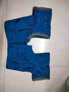 Price Drop 🥳Peacock Blue Maggam Blouse