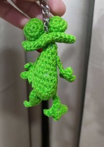 Crochet Frog Keychain