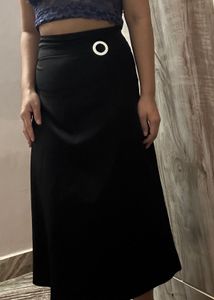 Black Flare Skirt