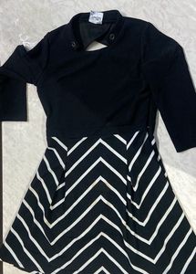Black & White Chevron Dress