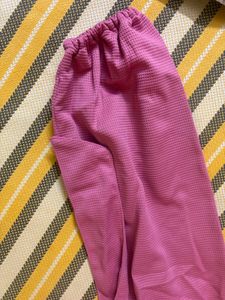 Pink Tie-Front Crop Top