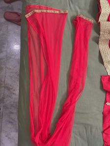 Hot Pink &amp; Gold Indian Outfit