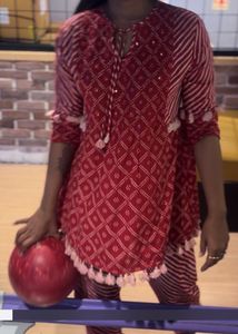 Beautiful Bandhini Print Short Kurta Set