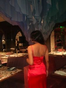 Pinteresty Red Slit Dress🎀