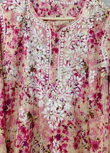 Floral Chickenkari Kurta