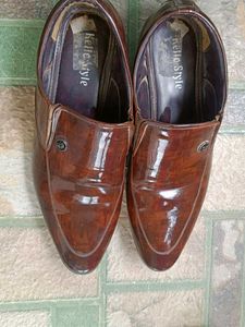 Hello Style Brown Formal Shoes