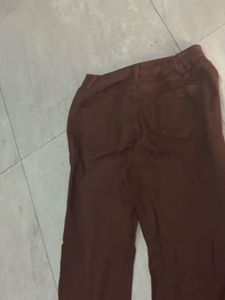 Brown Wide Leg Jeans