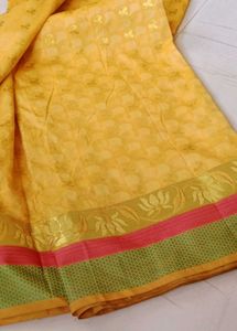 Yellow Floral Saree