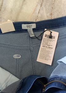 Flare cut blue jeans