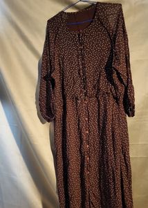 Vintage Polka Dot Midi Dress