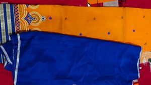 Unstiched Beautiful Orange Suit Set