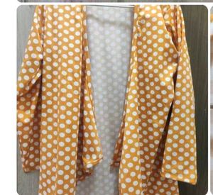 Polka Dot Shrug In Size L.