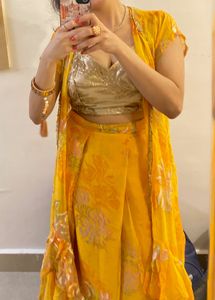 Mustard Yellow Lehenga Set